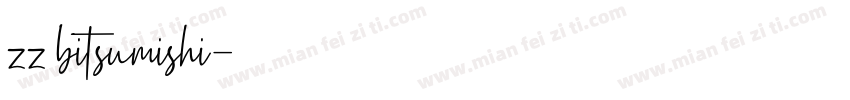 zz bitsumishi字体转换